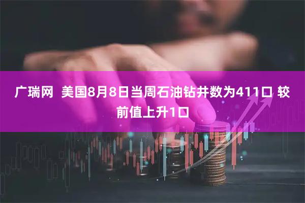 广瑞网  美国8月8日当周石油钻井数为411口 较前值上升1口